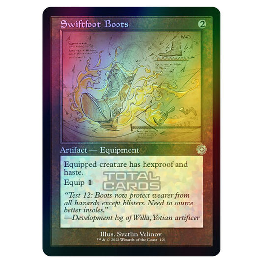 Magic The Gathering - The Brothers War - Retro Artifacts - Swiftfoot Boots (Retro Schematic Artifact) - 121 (Foil)