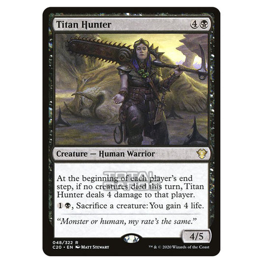 Magic The Gathering - Commander 2020 - Titan Hunter - 48/322