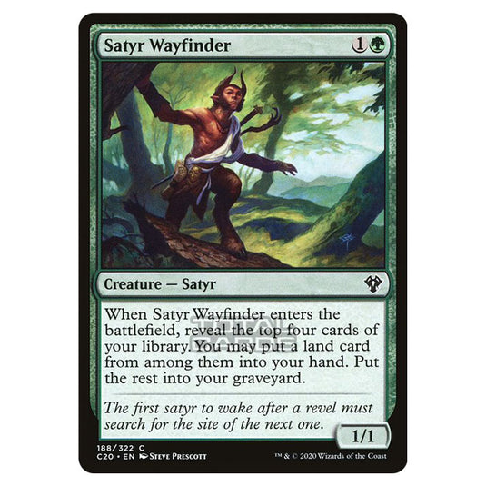 Magic The Gathering - Commander 2020 - Satyr Wayfinder - 188/322