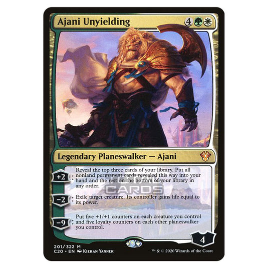 Magic The Gathering - Commander 2020 - Ajani Unyielding - 201/322