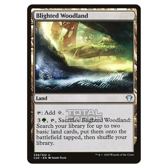 Magic The Gathering - Commander 2020 - Blighted Woodland - 258/322