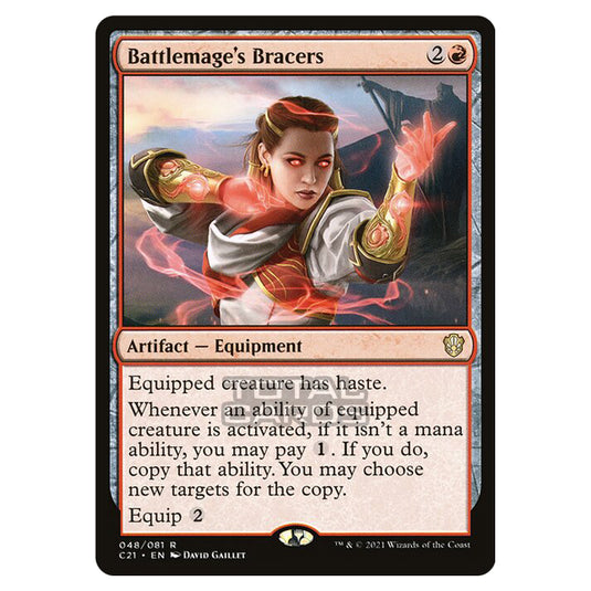 Magic The Gathering - Commander 2021 - Battlemage's Bracers - 48/409