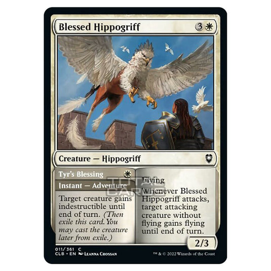 Magic The Gathering - Commander Legends - Battle for Baldur's Gate - Blessed Hippogriff / Tyr's Blessing - 011/361
