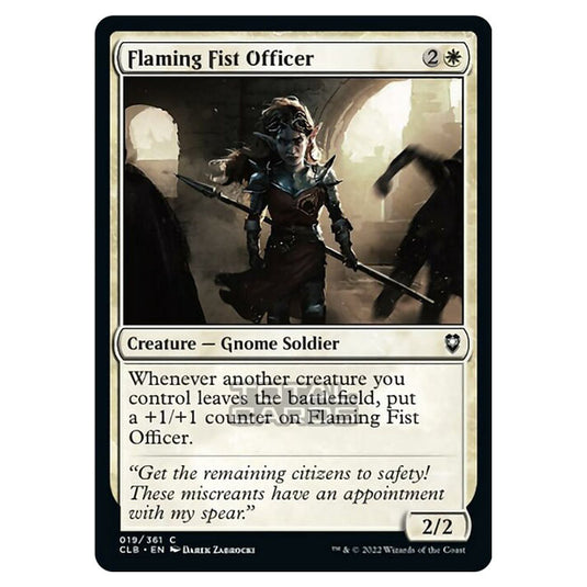 Magic The Gathering - Commander Legends - Battle for Baldur's Gate - Flaming Fist Officer - 019/361