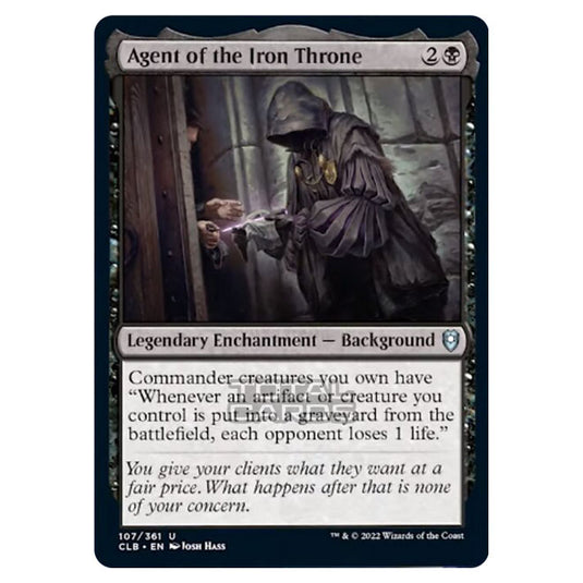 Magic The Gathering - Commander Legends - Battle for Baldur's Gate - Agent of the Iron Throne - 107/361