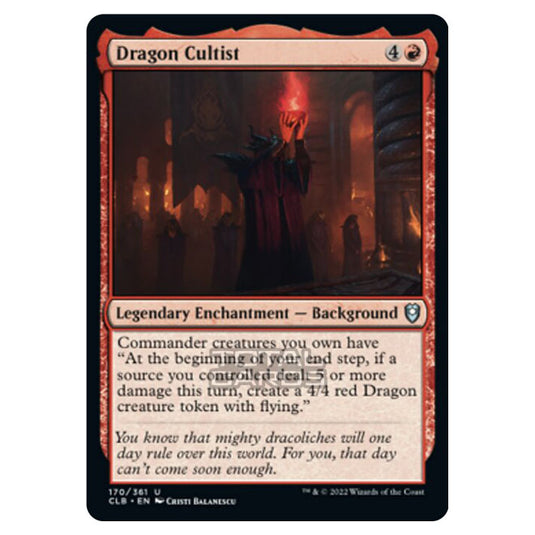 Magic The Gathering - Commander Legends - Battle for Baldur's Gate - Dragon Cultist - 170/361