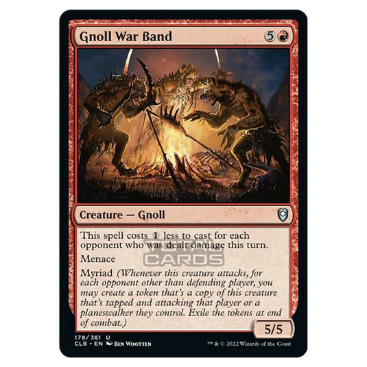 Magic The Gathering - Commander Legends - Battle for Baldur's Gate - Gnoll War Band - 178/361
