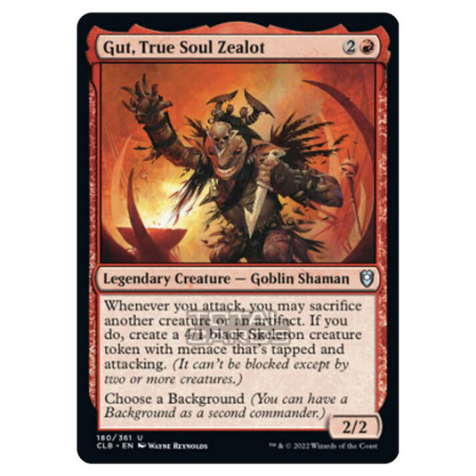 Magic The Gathering - Commander Legends - Battle for Baldur's Gate - Gut, True Soul Zealot - 180/361