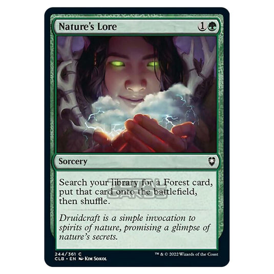 Magic The Gathering - Commander Legends - Battle for Baldur's Gate - Nature's Lore - 244/361