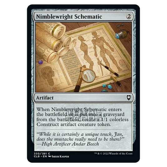 Magic The Gathering - Commander Legends - Battle for Baldur's Gate - Nimblewright Schematic - 330/361