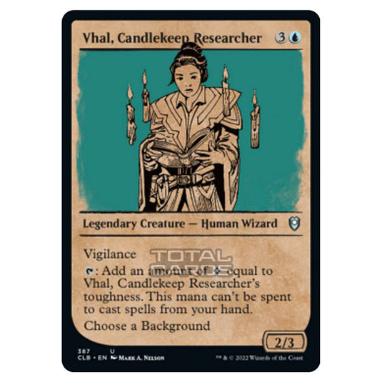 Magic The Gathering - Commander Legends - Battle for Baldur's Gate - Vhal, Candlekeep Researcher - 387/361