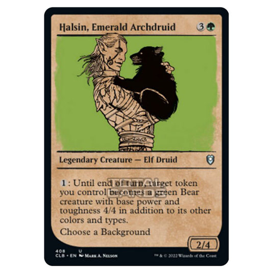 Magic The Gathering - Commander Legends - Battle for Baldur's Gate - Halsin, Emerald Archdruid - 408/361