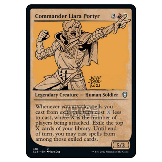 Magic The Gathering - Commander Legends - Battle for Baldur's Gate - Commander Liara Portyr - 418/361