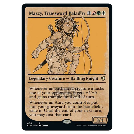 Magic The Gathering - Commander Legends - Battle for Baldur's Gate - Mazzy, Truesword Paladin - 430/361