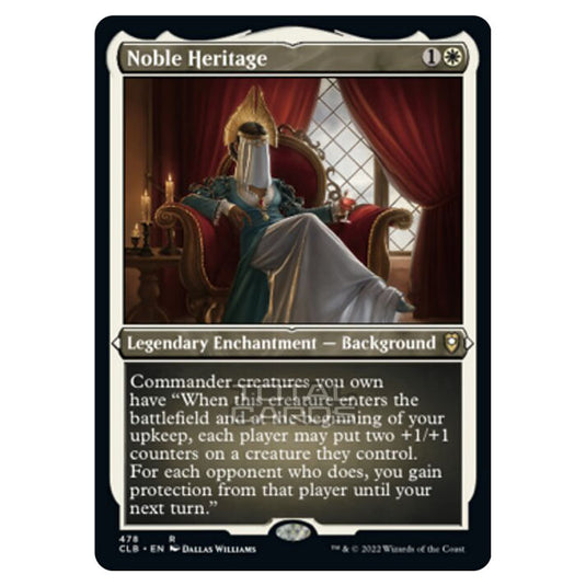 Magic The Gathering - Commander Legends - Battle for Baldur's Gate - Noble Heritage - 478/361 (Etched Foil)