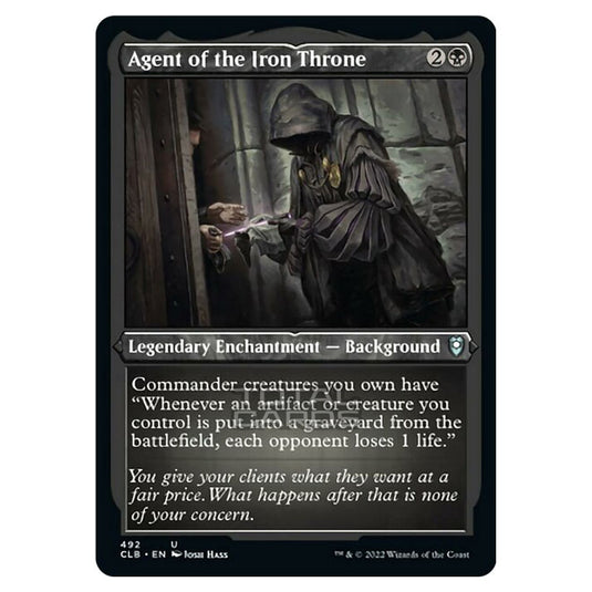 Magic The Gathering - Commander Legends - Battle for Baldur's Gate - Agent of the Iron Throne - 492/361 (Etched Foil)