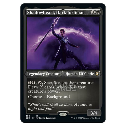 Magic The Gathering - Commander Legends - Battle for Baldur's Gate - Shadowheart, Dark Justiciar - 499/361 (Etched Foil)