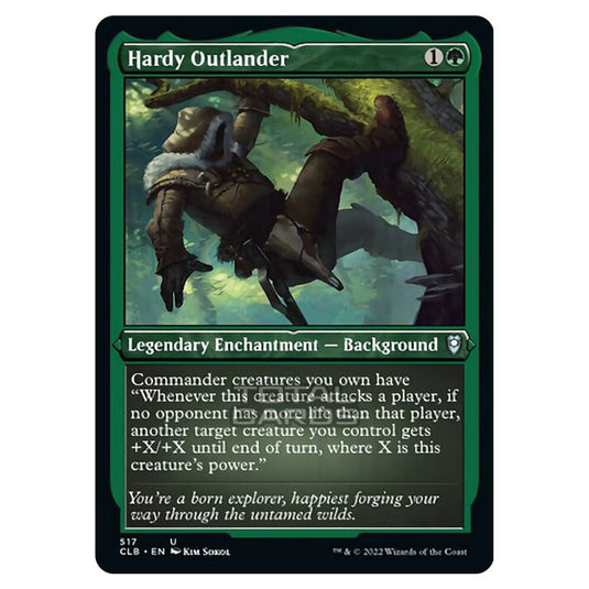Magic The Gathering - Commander Legends - Battle for Baldur's Gate - Hardy Outlander - 517/361 (Etched Foil)