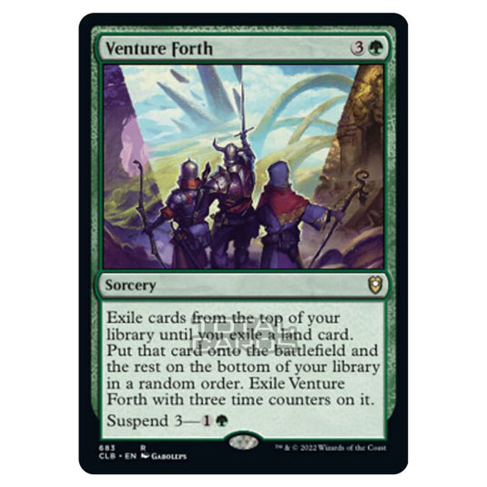 Magic The Gathering - Commander Legends - Battle for Baldur's Gate - Venture Forth - 683/361