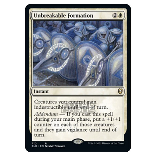 Magic The Gathering - Commander Legends - Battle for Baldur's Gate - Unbreakable Formation - 710/361