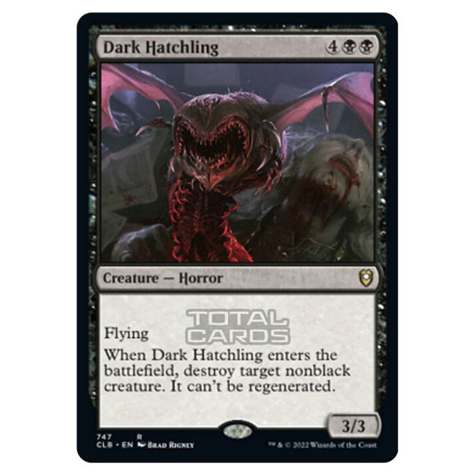 Magic The Gathering - Commander Legends - Battle for Baldur's Gate - Dark Hatchling - 747/361