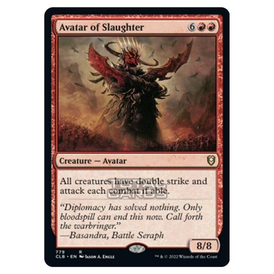 Magic The Gathering - Commander Legends - Battle for Baldur's Gate - Avatar of Slaughter - 779/361