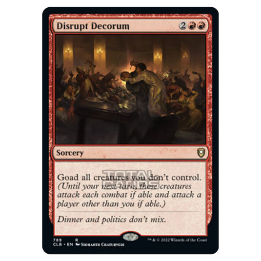 Magic The Gathering - Commander Legends - Battle for Baldur's Gate - Disrupt Decorum - 789/361