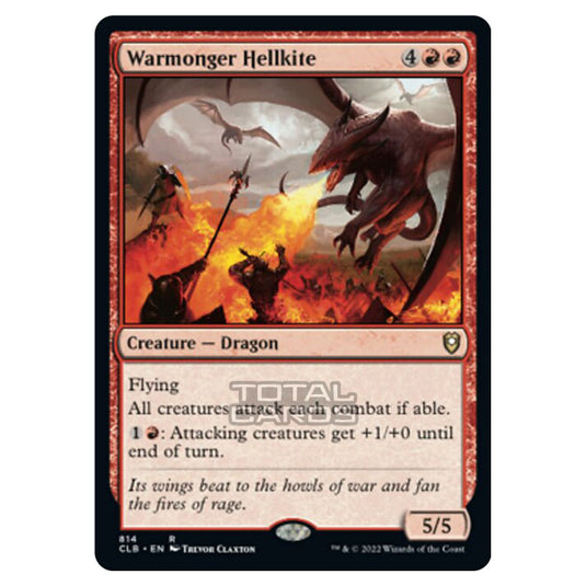 Magic The Gathering - Commander Legends - Battle for Baldur's Gate - Warmonger Hellkite - 814/361