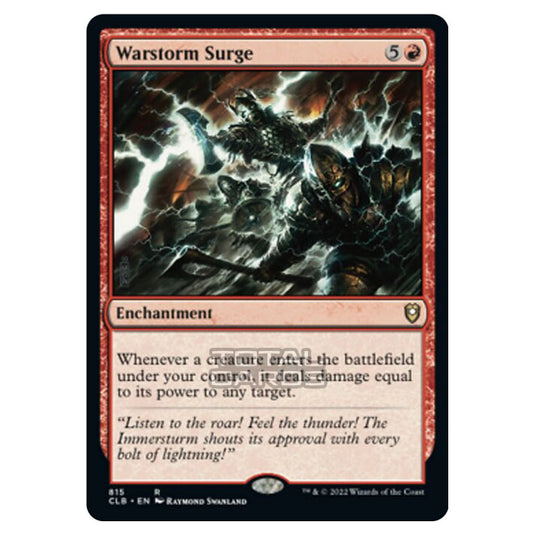 Magic The Gathering - Commander Legends - Battle for Baldur's Gate - Warstorm Surge - 815/361