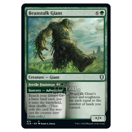 Magic The Gathering - Commander Legends - Battle for Baldur's Gate - Beanstalk Giant / Fertile Footsteps - 819/361