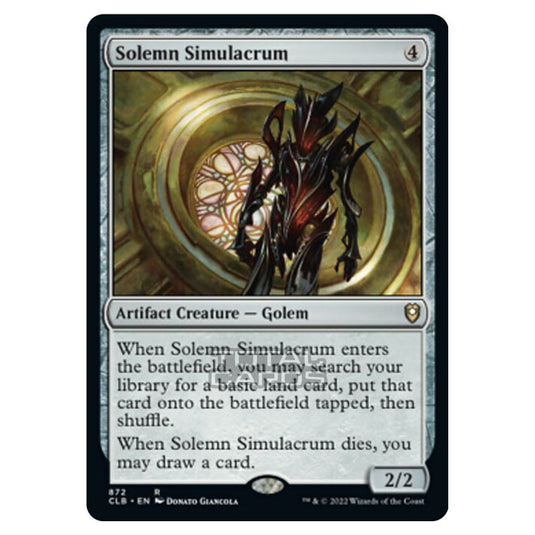 Magic The Gathering - Commander Legends - Battle for Baldur's Gate - Solemn Simulacrum - 872/361