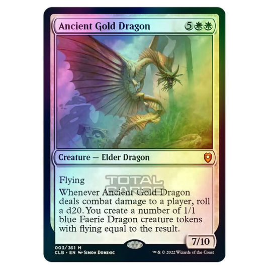 Magic The Gathering - Commander Legends - Battle for Baldur's Gate - Ancient Gold Dragon - 003/361 (Foil)