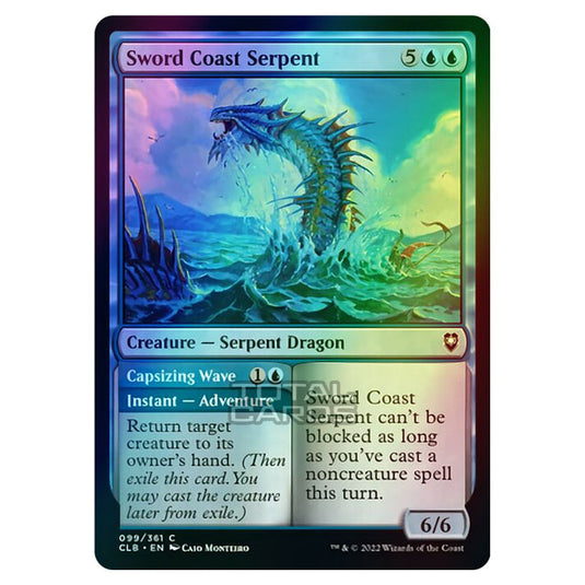 Magic The Gathering - Commander Legends - Battle for Baldur's Gate - Sword Coast Serpent / Capsizing Wave - 099/361 (Foil)