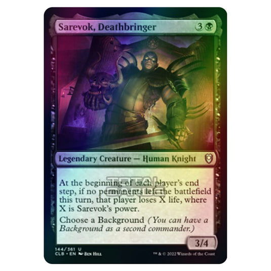Magic The Gathering - Commander Legends - Battle for Baldur's Gate - Sarevok, Deathbringer - 144/361 (Foil)