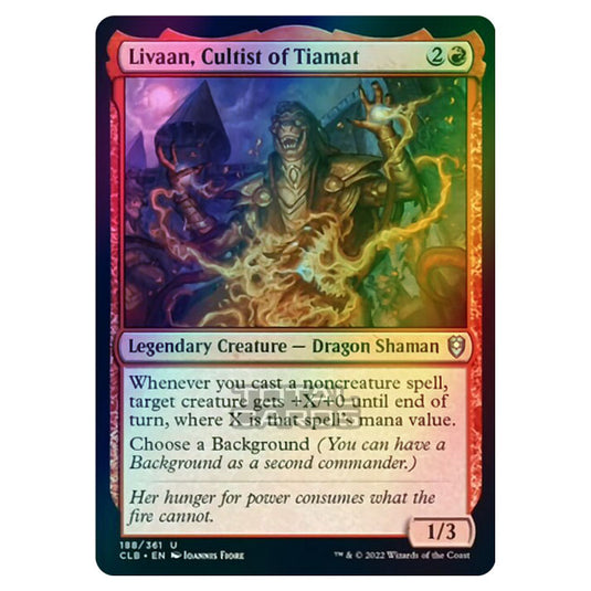 Magic The Gathering - Commander Legends - Battle for Baldur's Gate - Livaan, Cultist of Tiamat - 188/361 (Foil)