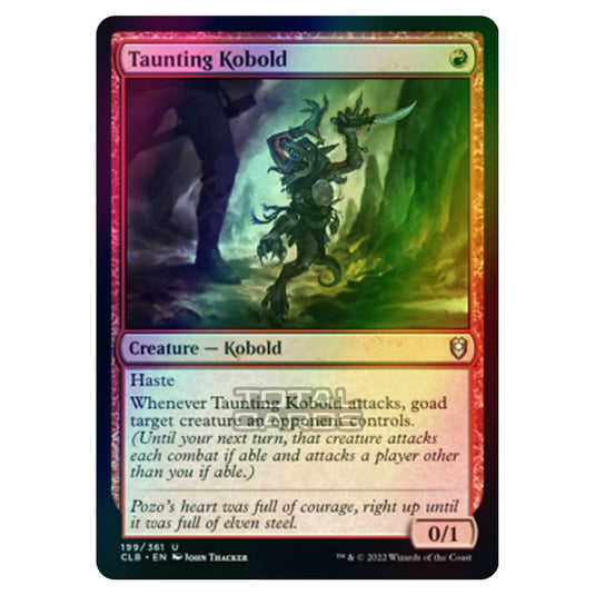 Magic The Gathering - Commander Legends - Battle for Baldur's Gate - Taunting Kobold - 199/361 (Foil)