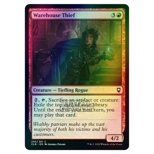 Magic The Gathering - Commander Legends - Battle for Baldur's Gate - Warehouse Thief - 205/361 (Foil)