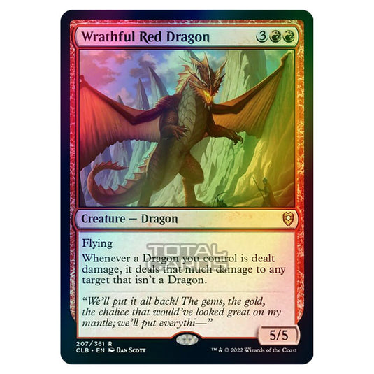 Magic The Gathering - Commander Legends - Battle for Baldur's Gate - Wrathful Red Dragon - 207/361 (Foil)