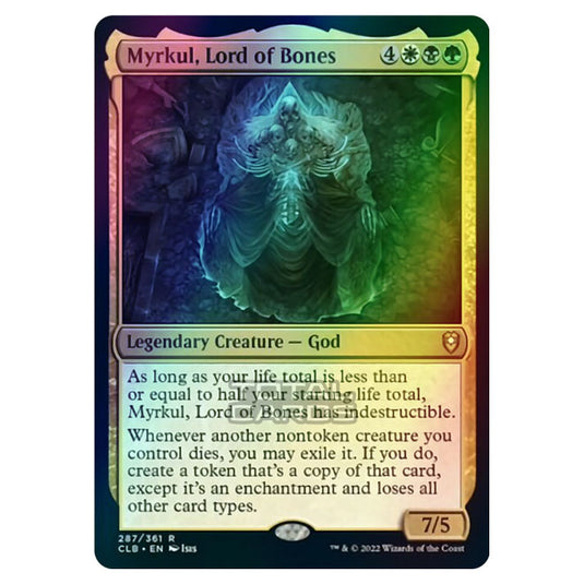 Magic The Gathering - Commander Legends - Battle for Baldur's Gate - Myrkul, Lord of Bones - 287/361 (Foil)
