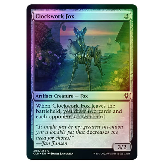 Magic The Gathering - Commander Legends - Battle for Baldur's Gate - Clockwork Fox - 308/361 (Foil)