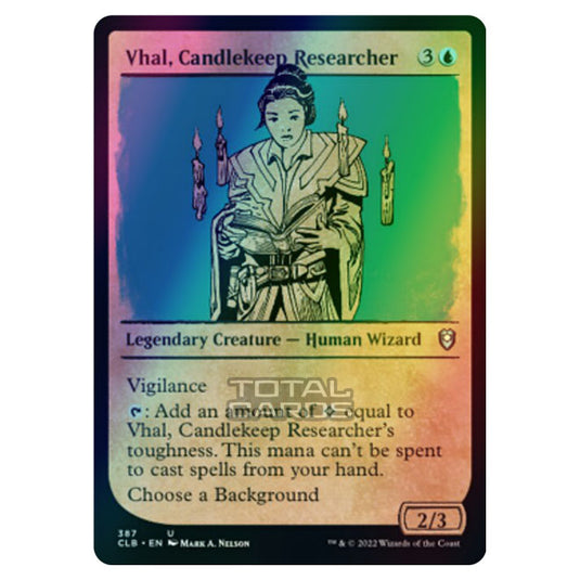 Magic The Gathering - Commander Legends - Battle for Baldur's Gate - Vhal, Candlekeep Researcher - 387/361 (Foil)