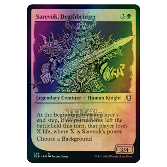 Magic The Gathering - Commander Legends - Battle for Baldur's Gate - Sarevok, Deathbringer - 391/361 (Foil)