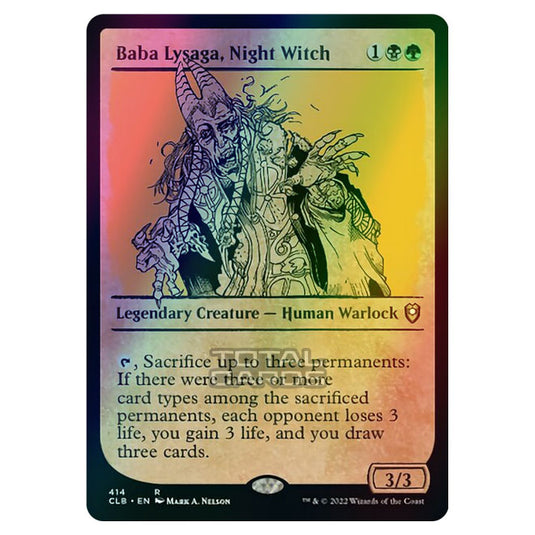 Magic The Gathering - Commander Legends - Battle for Baldur's Gate - Baba Lysaga, Night Witch - 414/361 (Foil)
