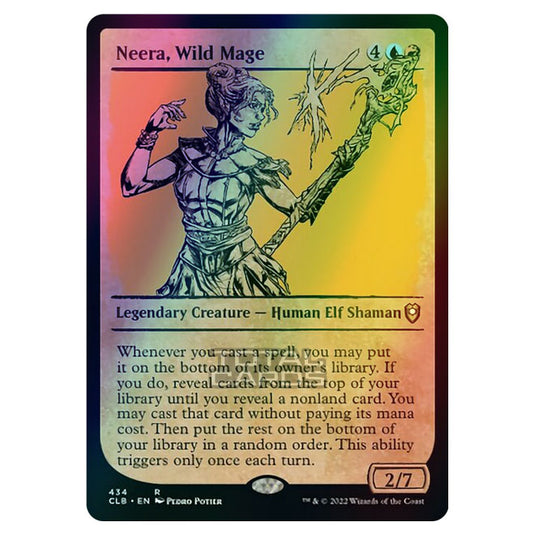 Magic The Gathering - Commander Legends - Battle for Baldur's Gate - Neera, Wild Mage - 434/361 (Foil)