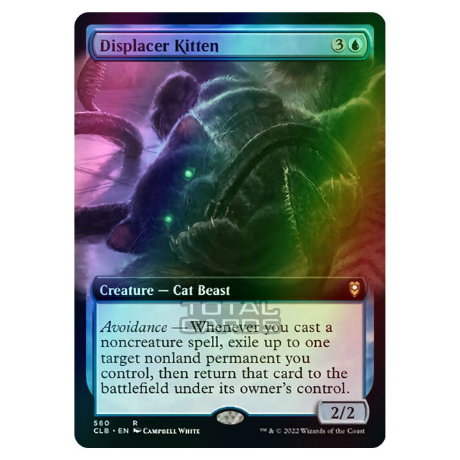mtg kitten card Displacer Kitten (White Border) from Mystery Booster 2 Magic the Gathering Proxy