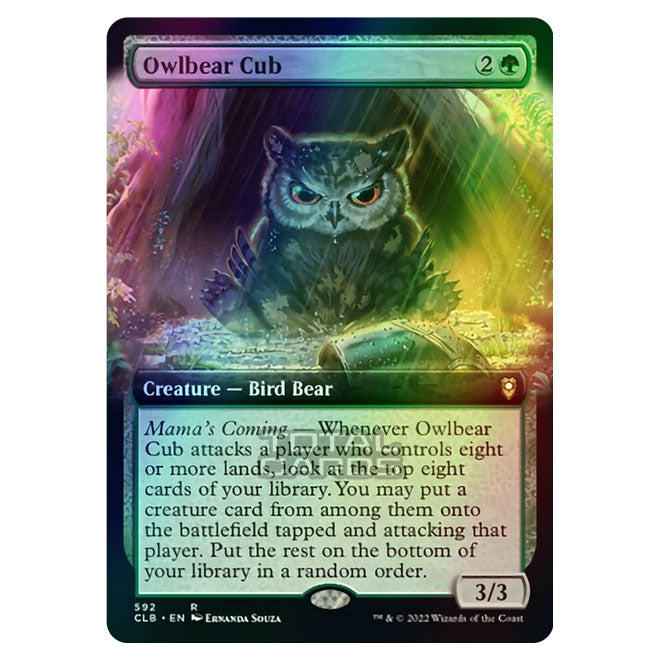 owlbear mtg card Shepherd Mamas Coming Whenever Owlbear Cub attacks a player who controls eight or more lands Magic The Gathering - Commander
