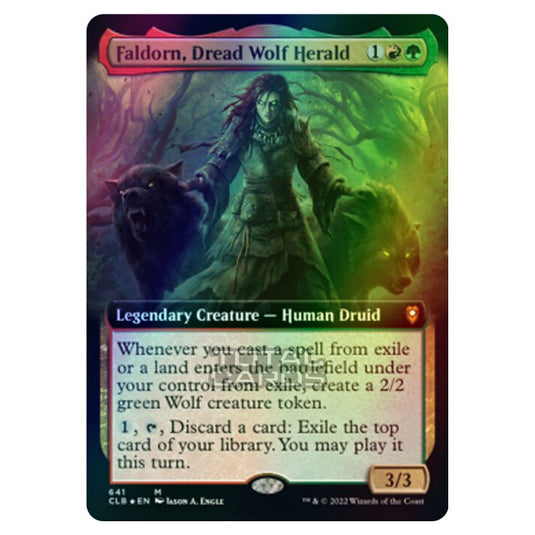 Magic The Gathering - Commander Legends - Battle for Baldur's Gate - Faldorn, Dread Wolf Herald - 641/361 (Foil)