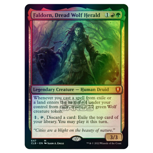 Magic The Gathering - Commander Legends - Battle for Baldur's Gate - Faldorn, Dread Wolf Herald - 647/361 (Foil)