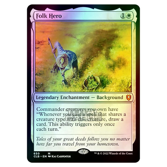 Magic The Gathering - Commander Legends - Battle for Baldur's Gate - Folk Hero - 650/361 (Foil)