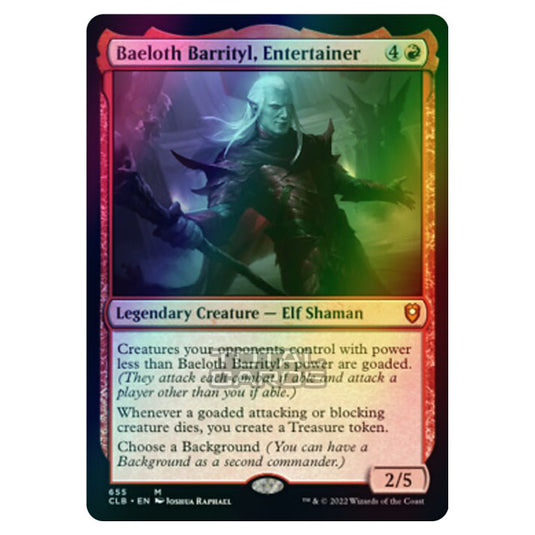 Magic The Gathering - Commander Legends - Battle for Baldur's Gate - Baeloth Barrityl, Entertainer - 655/361 (Foil)